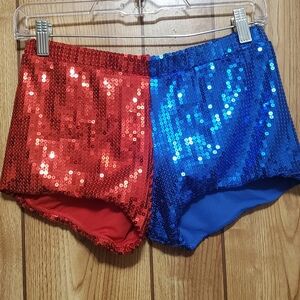 Sequined Medium Undergirl Harley Quinn Shorts Costume Boyshorts Lined